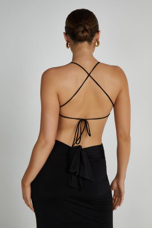 Meshki Indiana Slinky Maxi Dress Clothing Black 6DX22296