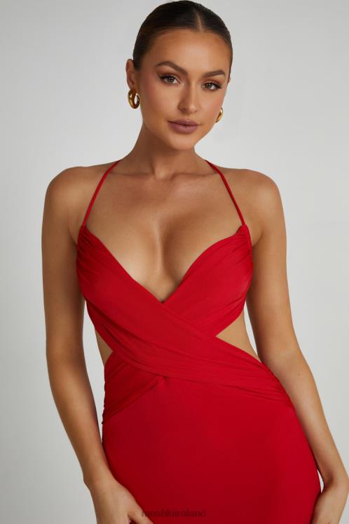 Meshki Indiana Slinky Maxi Dress Clothing Red 6DX22240