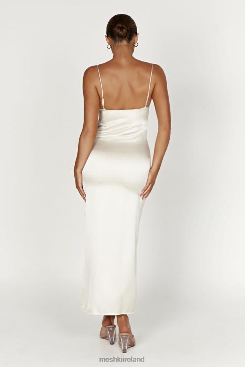Meshki Jacinda Satin Slip Maxi Dress Clothing Ivory 6DX22373