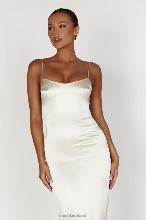 Meshki Jacinda Satin Slip Maxi Dress Clothing Ivory 6DX22373