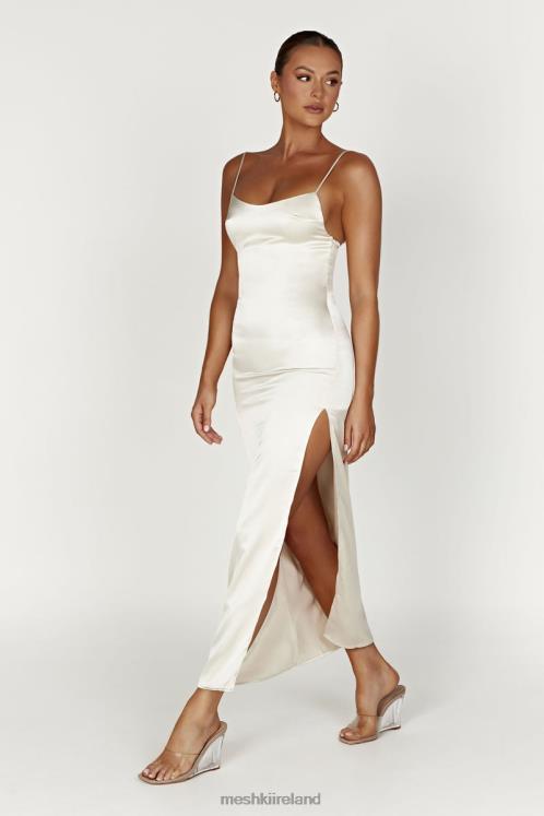 Meshki Jacinda Satin Slip Maxi Dress Clothing Ivory 6DX22373