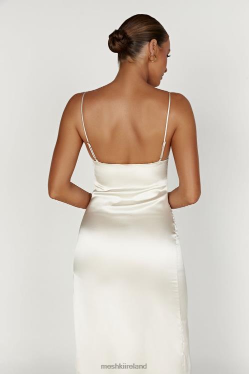 Meshki Jacinda Satin Slip Maxi Dress Clothing Ivory 6DX22373