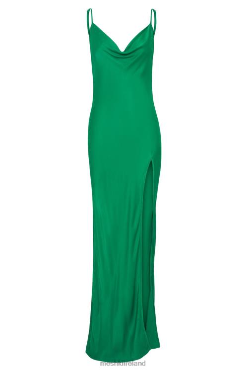 Meshki Jade Cowl Neck Backless Maxi Dress Clothing Green 6DX22264