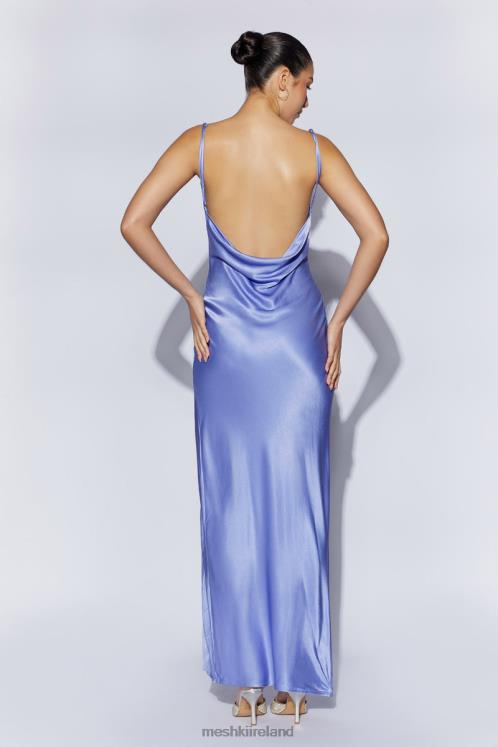 Meshki Jade Cowl Neck Backless Maxi Dress Clothing Lavender 6DX22545