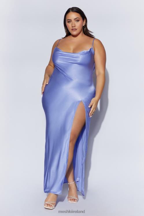 Meshki Jade Cowl Neck Backless Maxi Dress Clothing Lavender 6DX22545