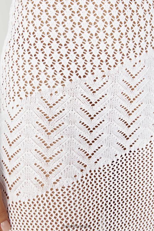 Meshki Jody One Shoulder Mixed Yarn Dress Clothing White 6DX22457