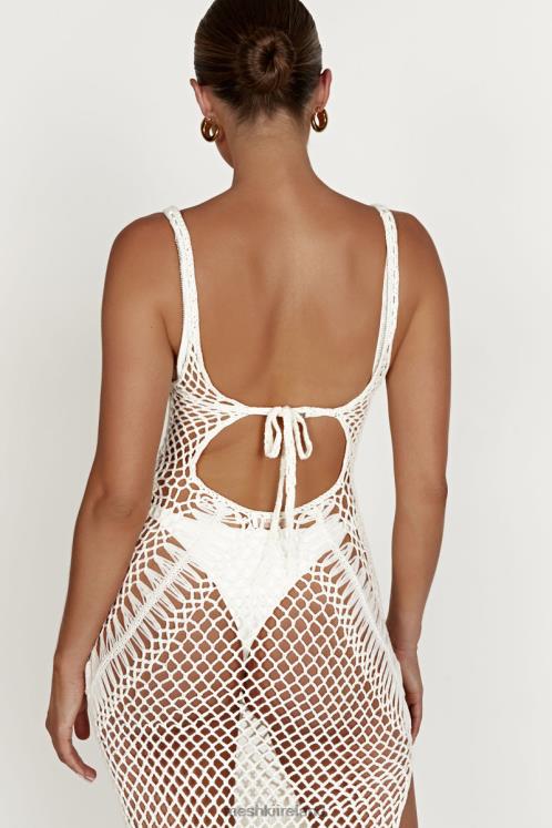 Meshki Josephine Crochet Maxi Dress Clothing White 6DX22432