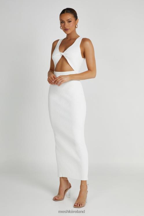 Meshki Kaesha Knit Maxi Dress Clothing White 6DX22227