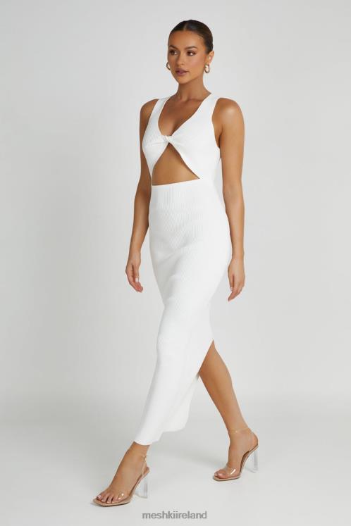 Meshki Kaesha Knit Maxi Dress Clothing White 6DX22227