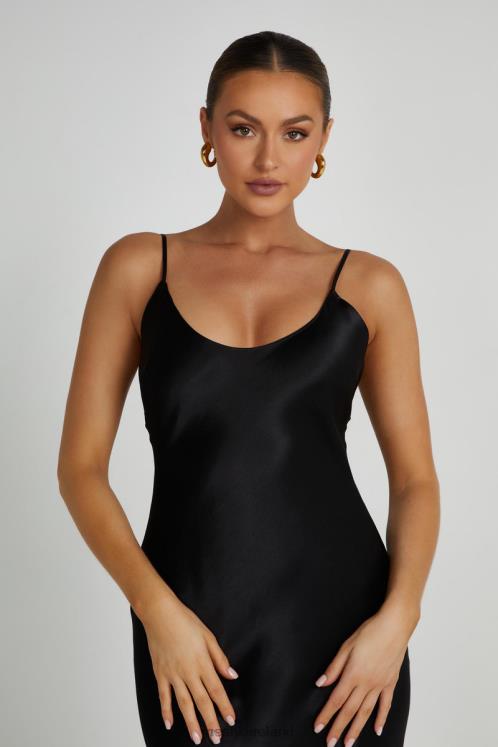 Meshki Kailey Low Back Maxi Dress With Detachable Bow Train Clothing Black 6DX22190