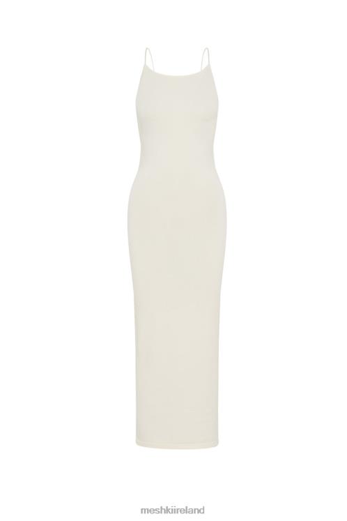 Meshki Kelly Cross Back Square Neck Dress Clothing White 6DX22469