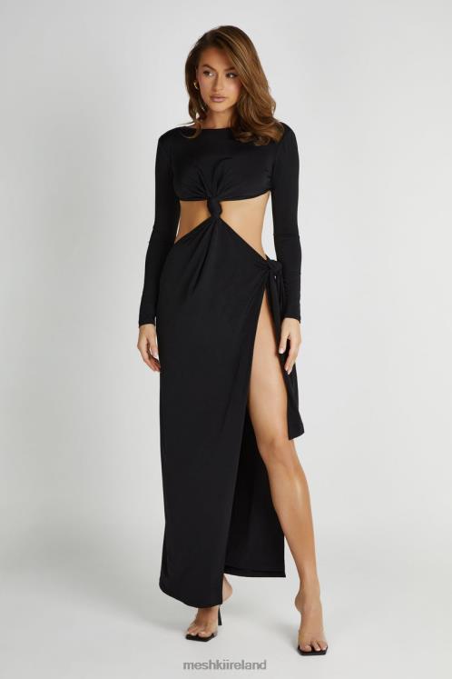 Meshki Kiandra Slinky Knot Maxi Dress Clothing Black 6DX22271