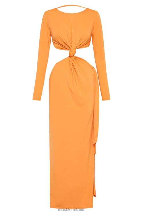 Meshki Kiandra Slinky Knot Maxi Dress Clothing Orange 6DX22289