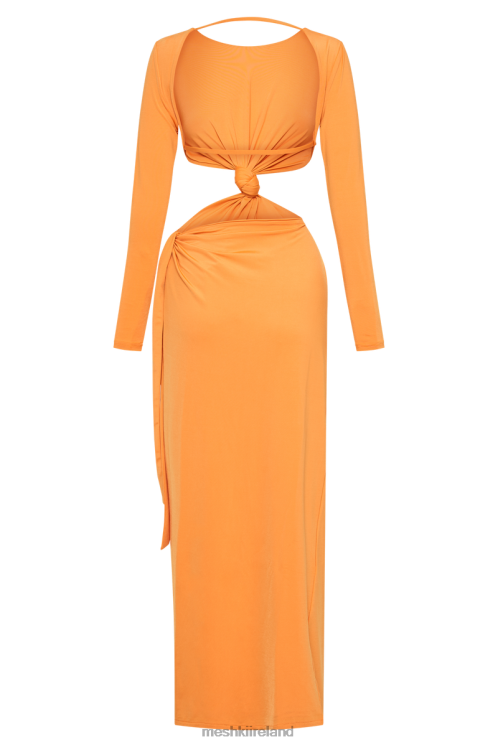 Meshki Kiandra Slinky Knot Maxi Dress Clothing Orange 6DX22289