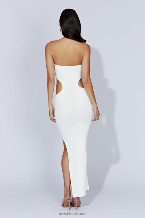Meshki Kori Knit Bandeau Maxi Dress Clothing White 6DX22668