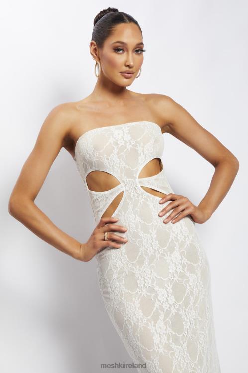 Meshki Krista Cut Out Bandeau Maxi Dress Clothing Nude 6DX22713