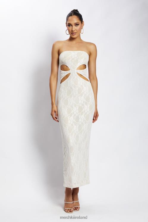 Meshki Krista Cut Out Bandeau Maxi Dress Clothing Nude 6DX22713