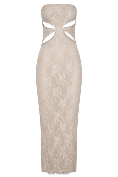 Meshki Krista Cut Out Bandeau Maxi Dress Clothing Nude 6DX22713