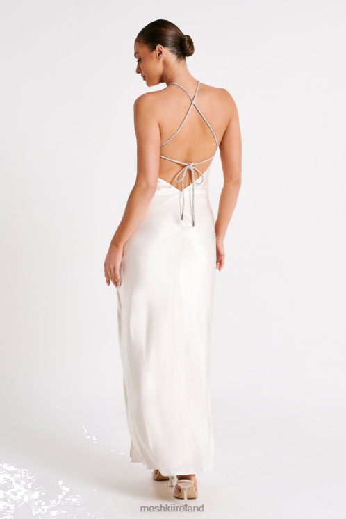 Meshki Louise Diamante Rope Maxi Dress Clothing Ivory 6DX2236