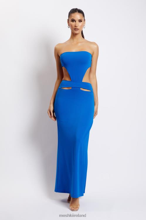 Meshki Marissa Strapless Maxi Dress With Waist Tie Clothing Cobalt Blue 6DX22667