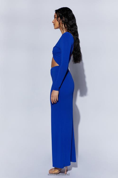 Meshki Mehlika Cut Out Maxi Dress With Hardware Clothing Persian Blue 6DX22620