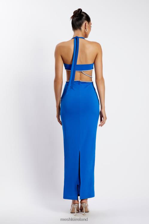 Meshki Nicha Diamante Cut Out Maxi Dress Clothing Cobalt Blue 6DX22701