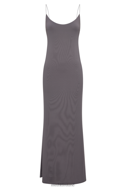 Meshki Nikkita Recycled Nylon Strappy Maxi Dress Clothing Charcoal 6DX22104