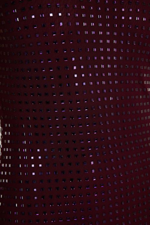 Meshki Pam Square Diamante Maxi Dress Clothing Berry 6DX22128