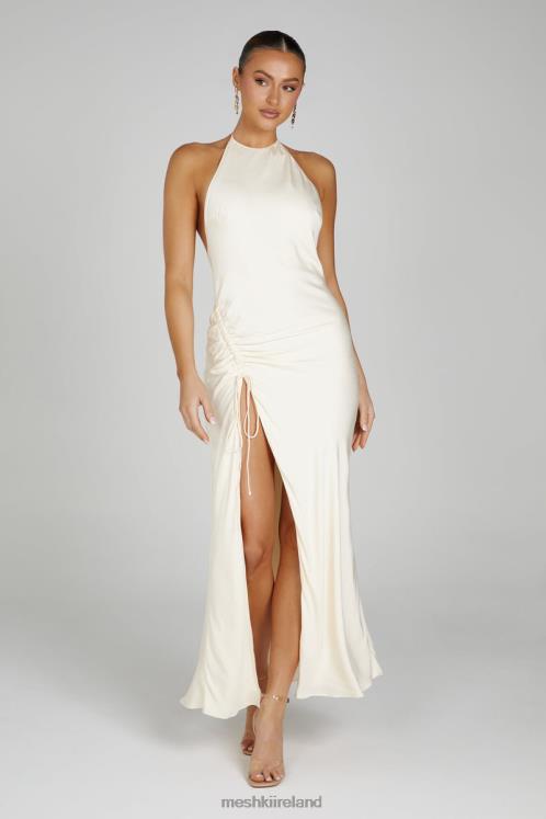 Meshki Polly Halter Maxi Dress Clothing Bone 6DX22129