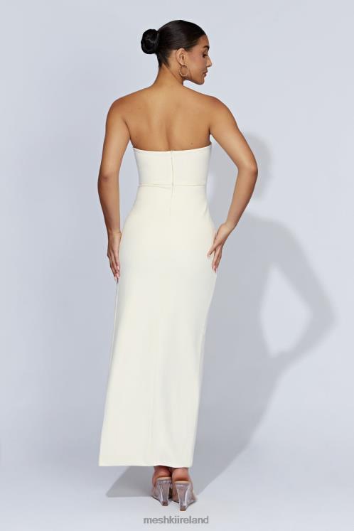 Meshki Rachel Maxi Split Front Dress Clothing Bone 6DX22559