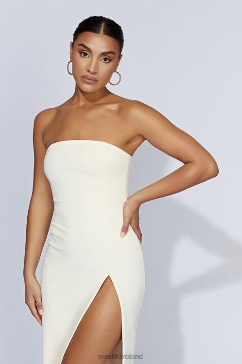 Meshki Rachel Maxi Split Front Dress Clothing Bone 6DX22559