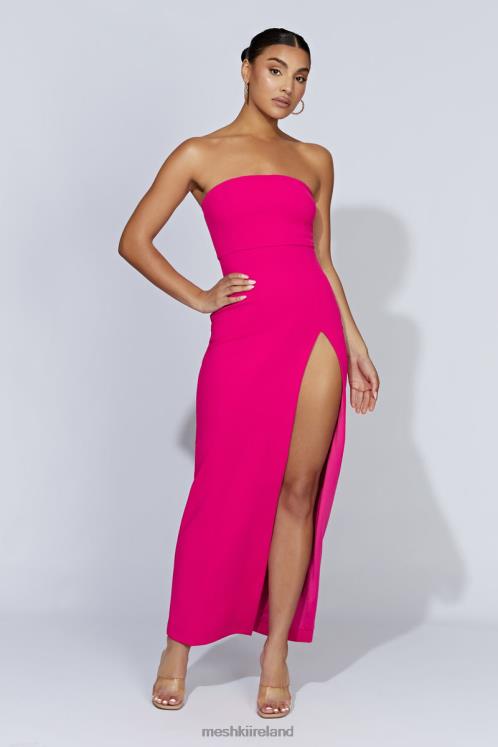 Meshki Rachel Maxi Split Front Dress Clothing Fuchsia 6DX22363