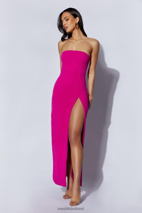 Meshki Rachel Maxi Split Front Dress Clothing Fuchsia 6DX22363