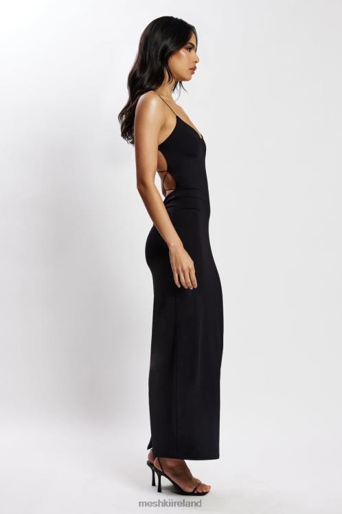 Meshki Sabine Backless Maxi Dress Clothing Black 6DX22245