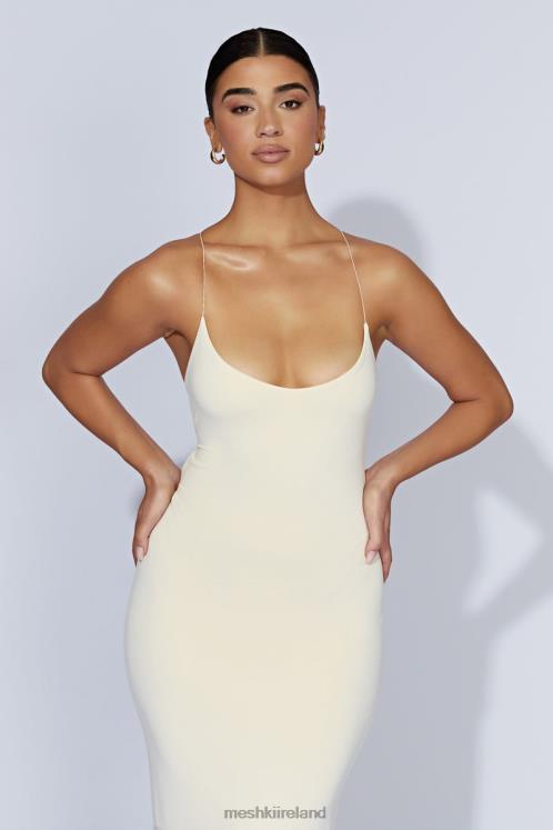 Meshki Sabine Backless Maxi Dress Clothing Cream 6DX22328