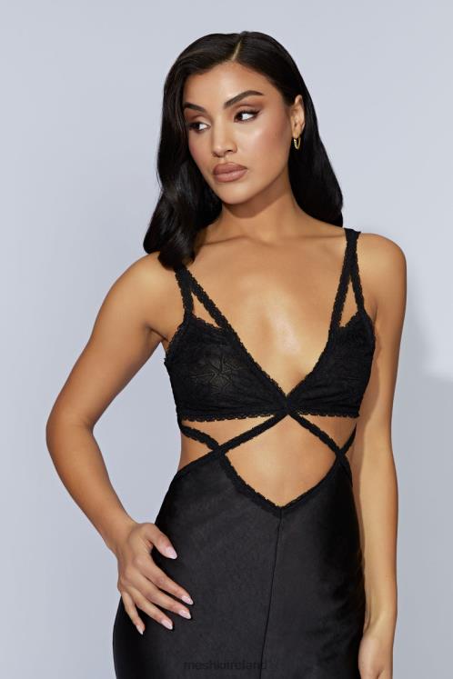 Meshki Seraphine Lace Maxi Dress Clothing Black 6DX22692