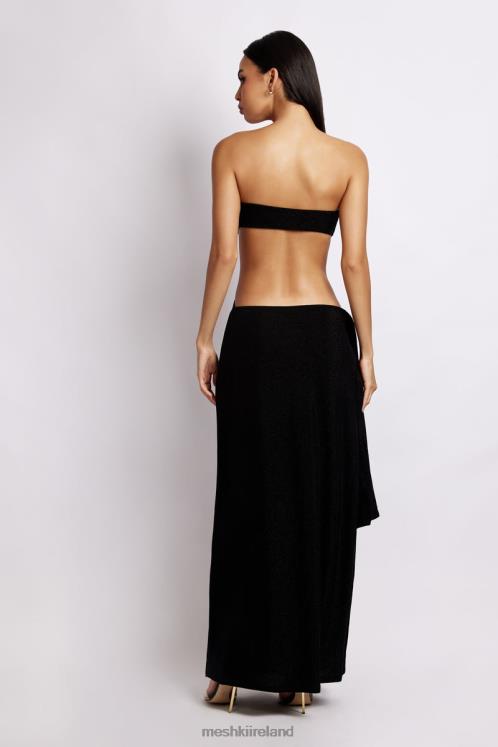 Meshki Sierra Strapless Shimmer Dress Clothing Black Shimmer 6DX22656