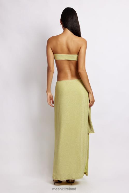 Meshki Sierra Strapless Shimmer Dress Clothing Green Shimmer 6DX22664