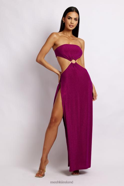 Meshki Sierra Strapless Shimmer Dress Clothing Violet Shimmer 6DX22657