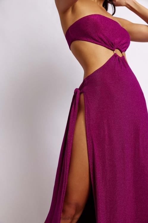 Meshki Sierra Strapless Shimmer Dress Clothing Violet Shimmer 6DX22657