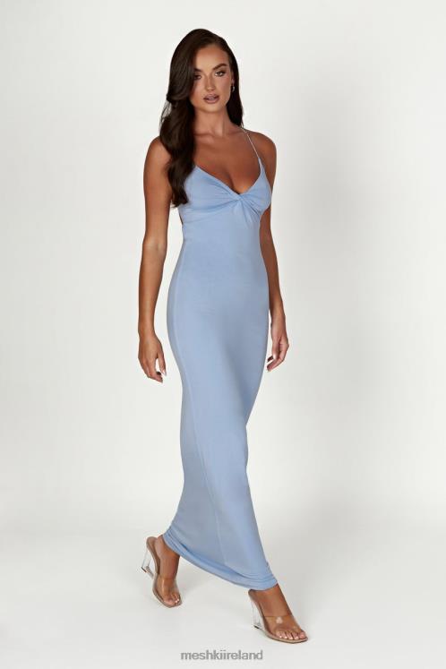 Meshki Sinead Twist Maxi Dress Clothing Powder Blue 6DX22337