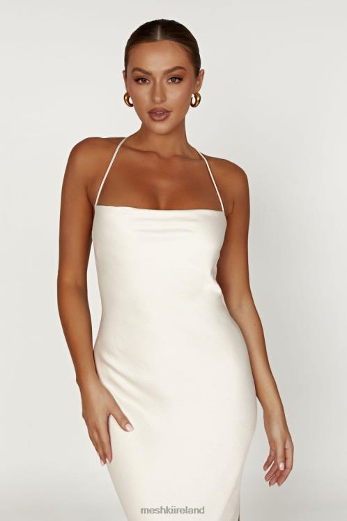 Meshki Sydney Straight Neck Slip Maxi Dress Clothing Cream 6DX22177