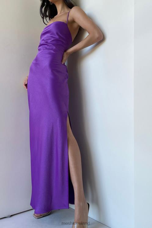 Meshki Sydney Straight Neck Slip Maxi Dress Clothing Purple 6DX22445