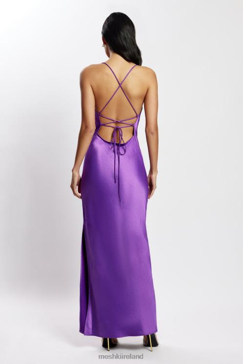 Meshki Sydney Straight Neck Slip Maxi Dress Clothing Purple 6DX22445
