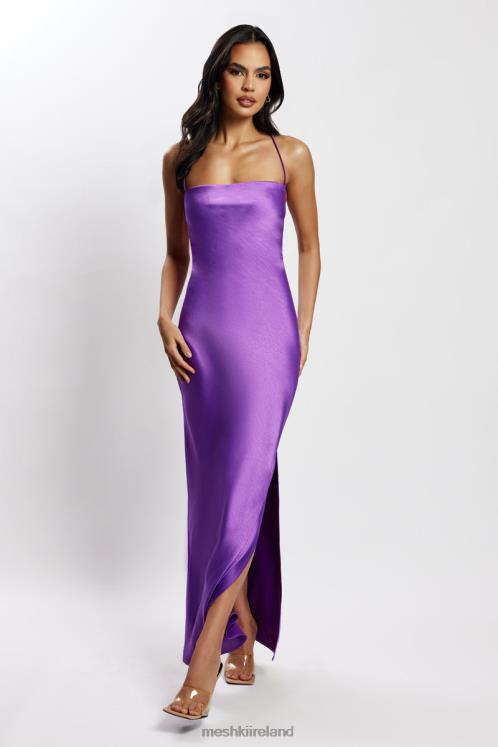 Meshki Sydney Straight Neck Slip Maxi Dress Clothing Purple 6DX22445
