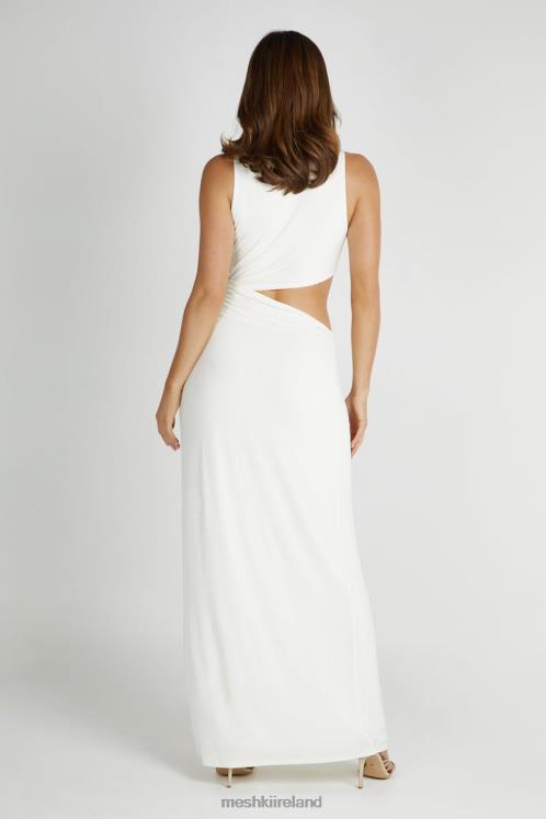 Meshki Vienna Slinky Maxi Dress Clothing White 6DX22209