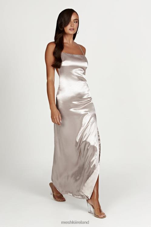 Meshki Whitney Wetlook Maxi Dress Clothing Bronze 6DX22246