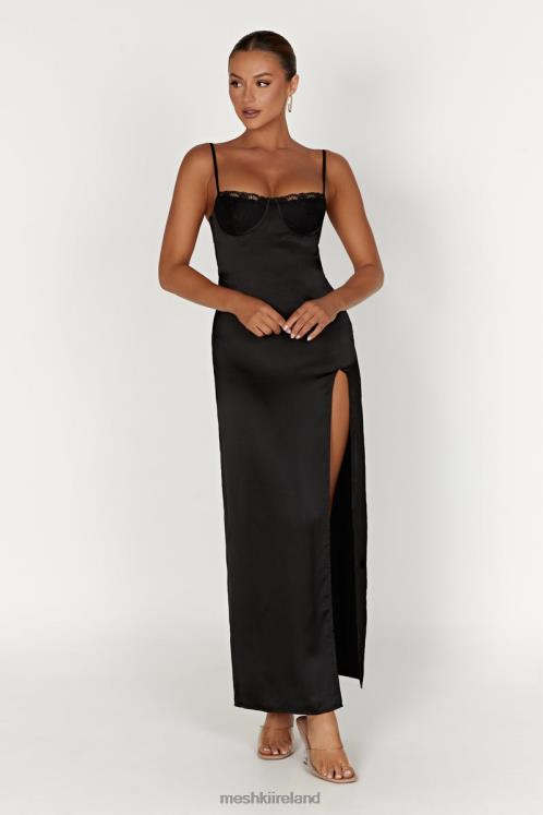 Meshki Zuleyka Satin Maxi Dress Clothing Black 6DX22447