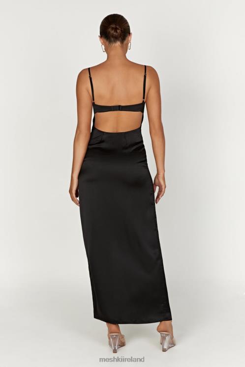 Meshki Zuleyka Satin Maxi Dress Clothing Black 6DX22447