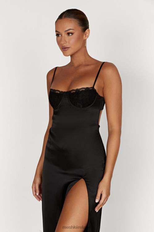 Meshki Zuleyka Satin Maxi Dress Clothing Black 6DX22447